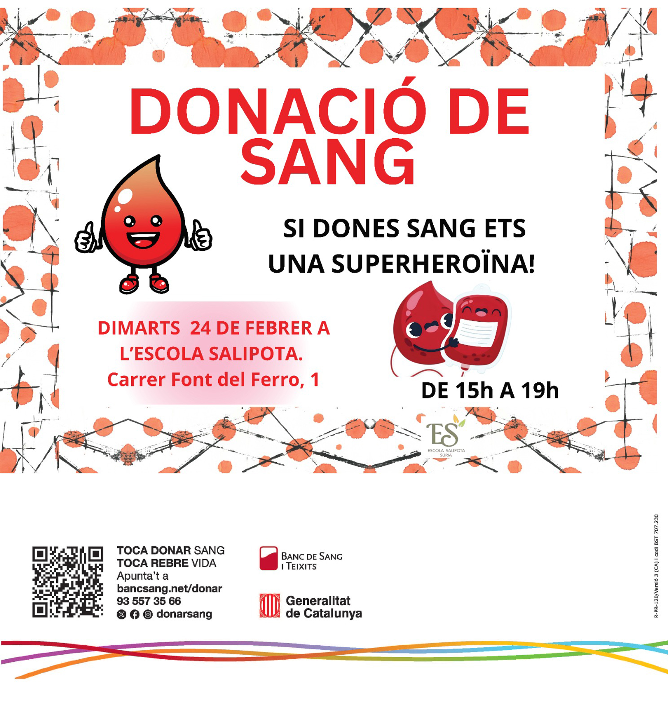 Donaci&oacute; de sang a l'Escola Salipota