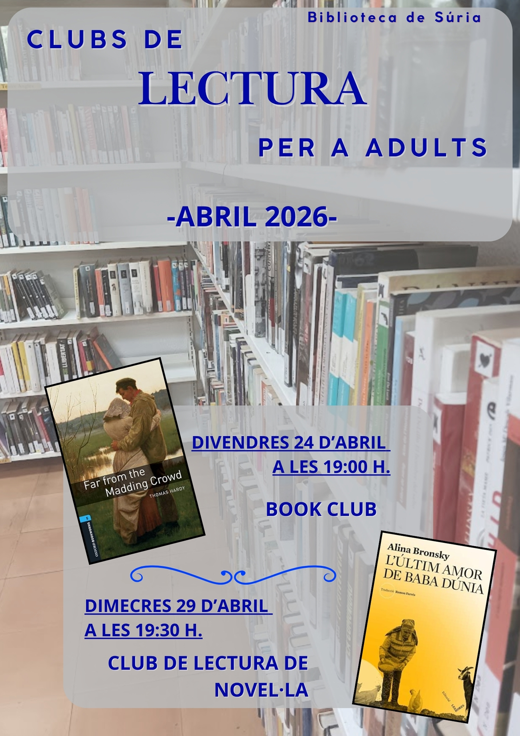 Trobada del Book Club de la Biblioteca P&uacute;blica