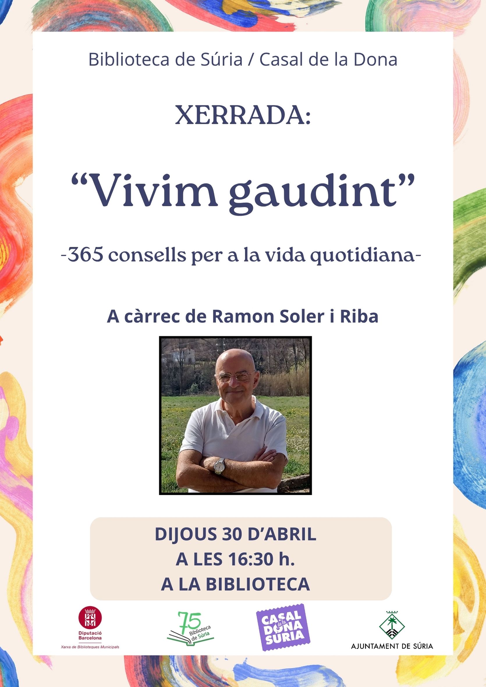 Xerrada a la Biblioteca: 'Vivim gaudint. 365 consells per a la vida quotidiana'