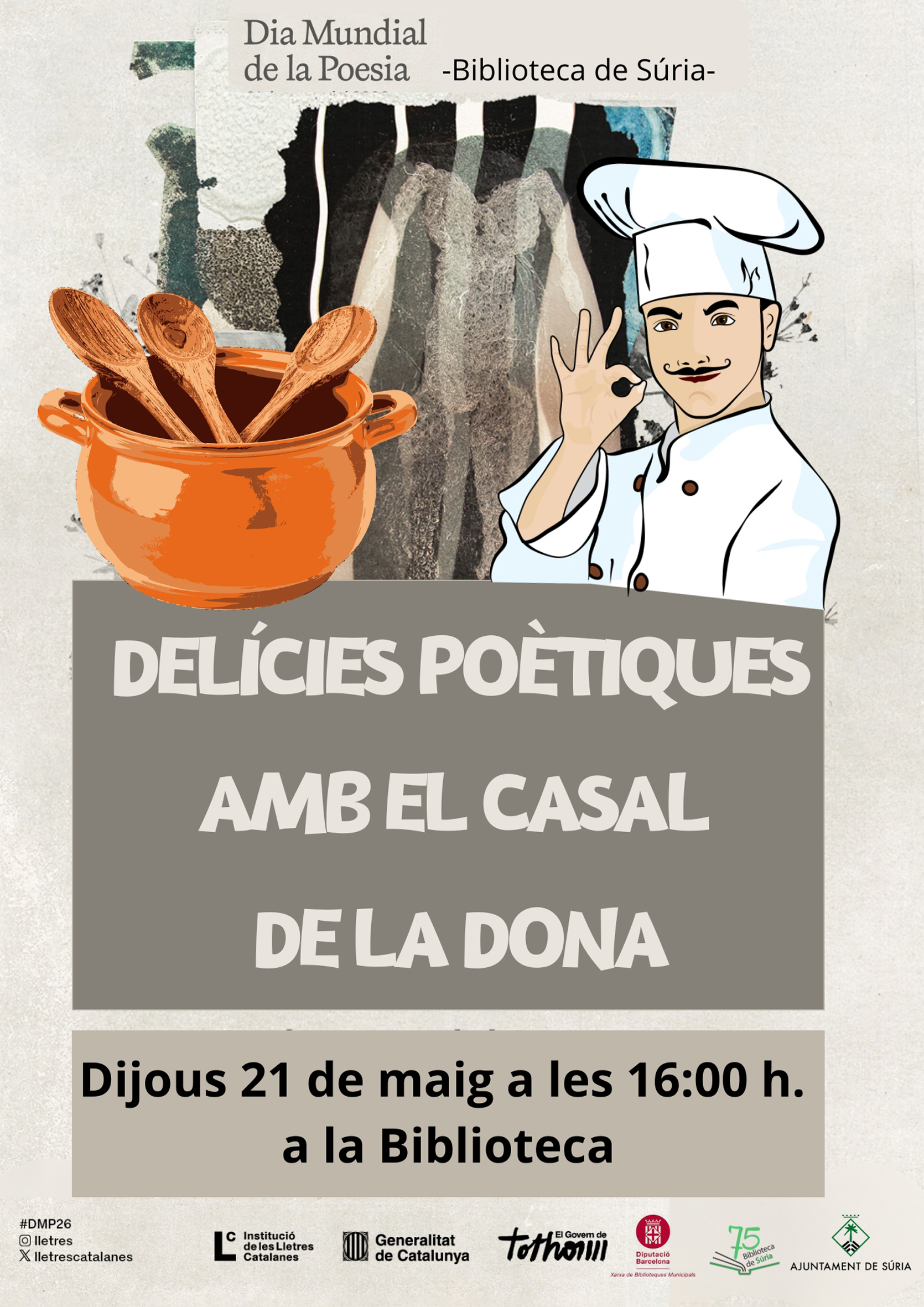 Dia Mundial de la Poesia: 'Del&iacute;cies po&egrave;tiques' a la Biblioteca P&uacute;blica