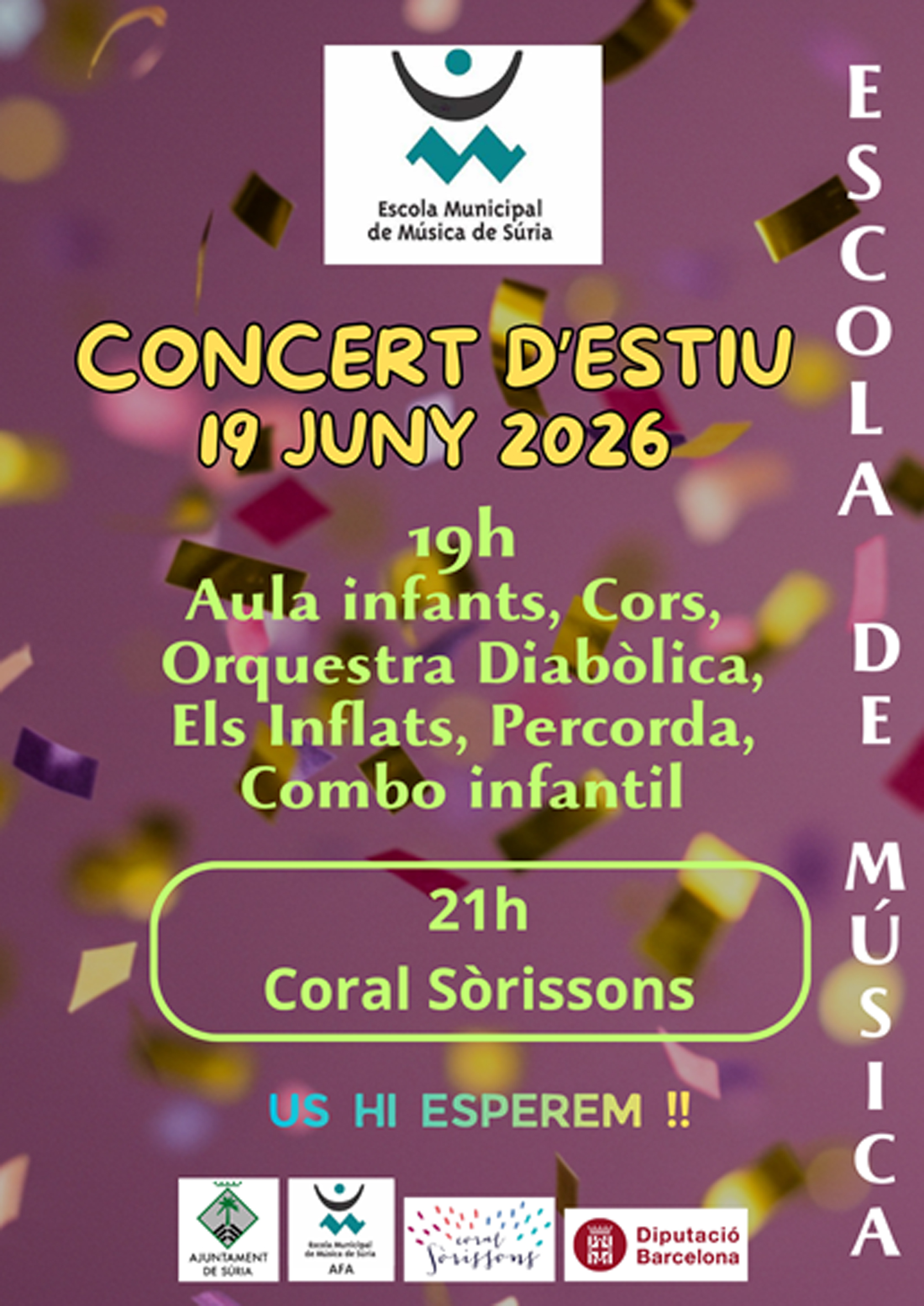 Concert d'Estiu de l'Escola Municipal de M&uacute;sica