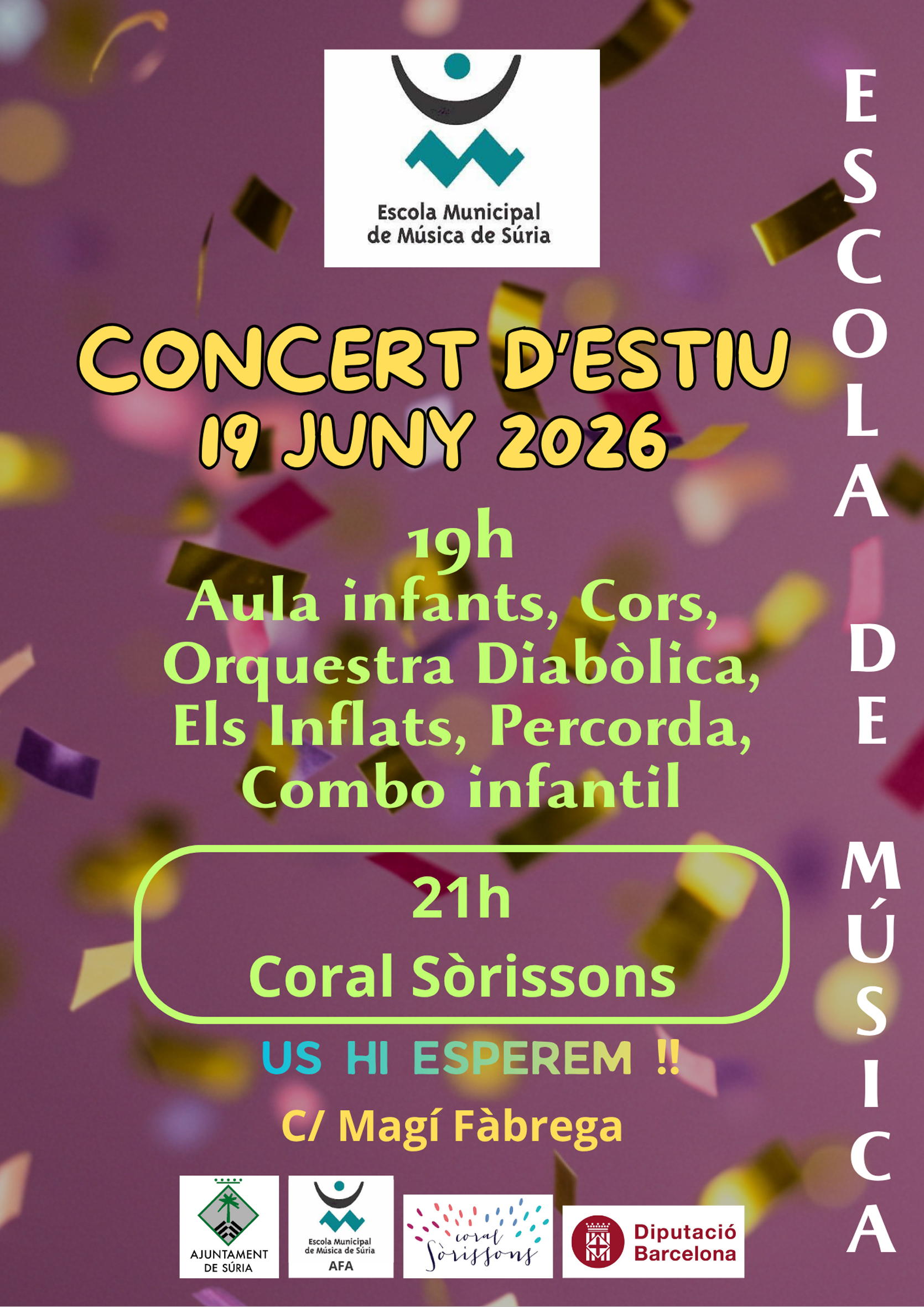 Concert d'Estiu de l'Escola Municipal de M&uacute;sica