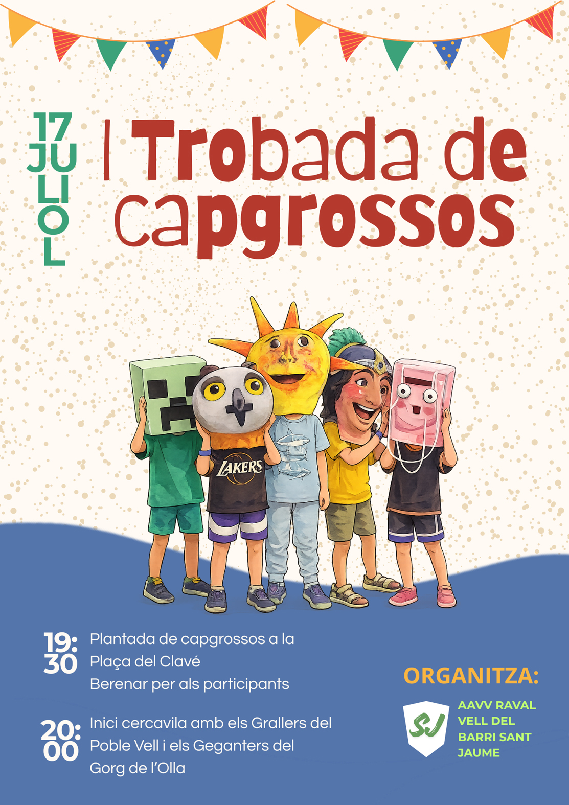 Festa del barri de Sant Jaume: 1a Trobada de Capgrossos
