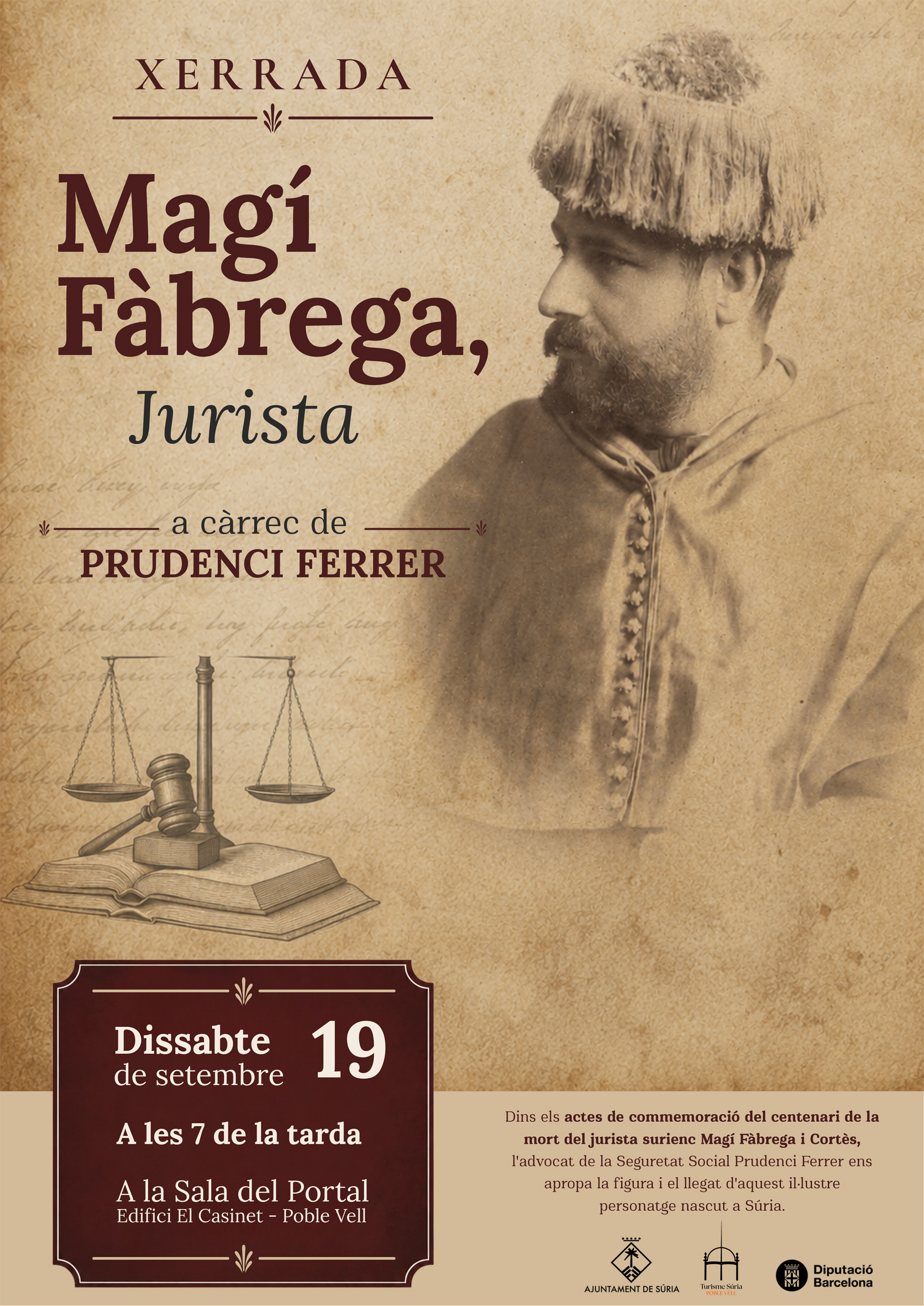 ONZE DE SETEMBRE: Xerrada 'Mag&iacute; F&agrave;brega, jurista'