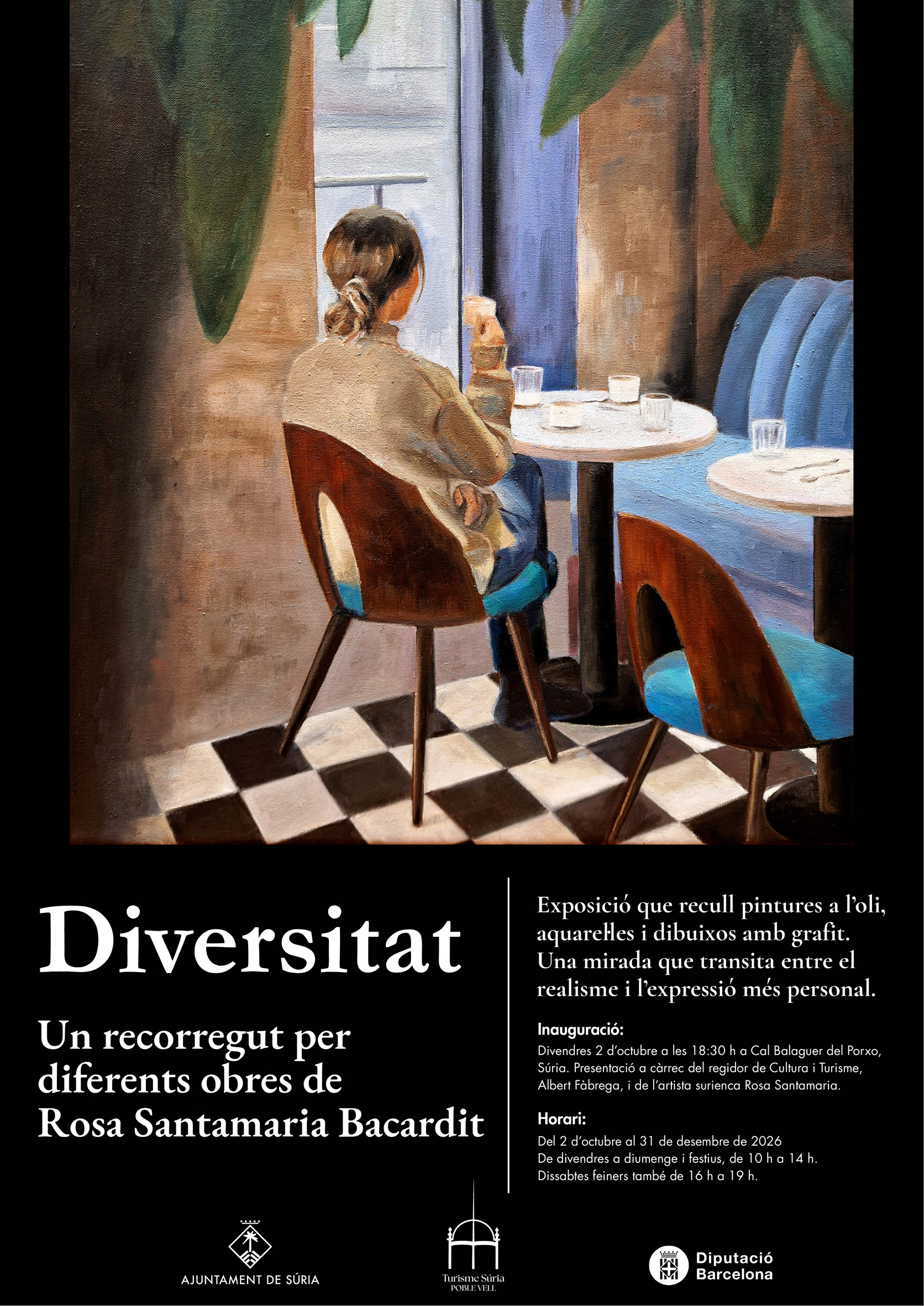 Exposici&oacute; a Cal Balaguer del Porxo: 'Diversitat. Un recorregut per diferents obres de Rosa Santamaria Bacardit'
