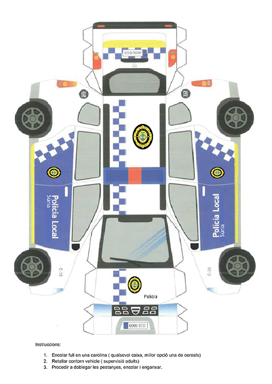 Làmina del retallable de la Policia Local.