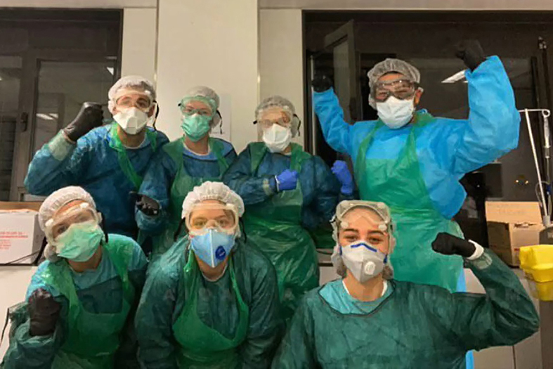 Imatge del vídeo de reconeixement als joves i adolescents de la vila per la seva implicació en la lluita contra el coronavirus.