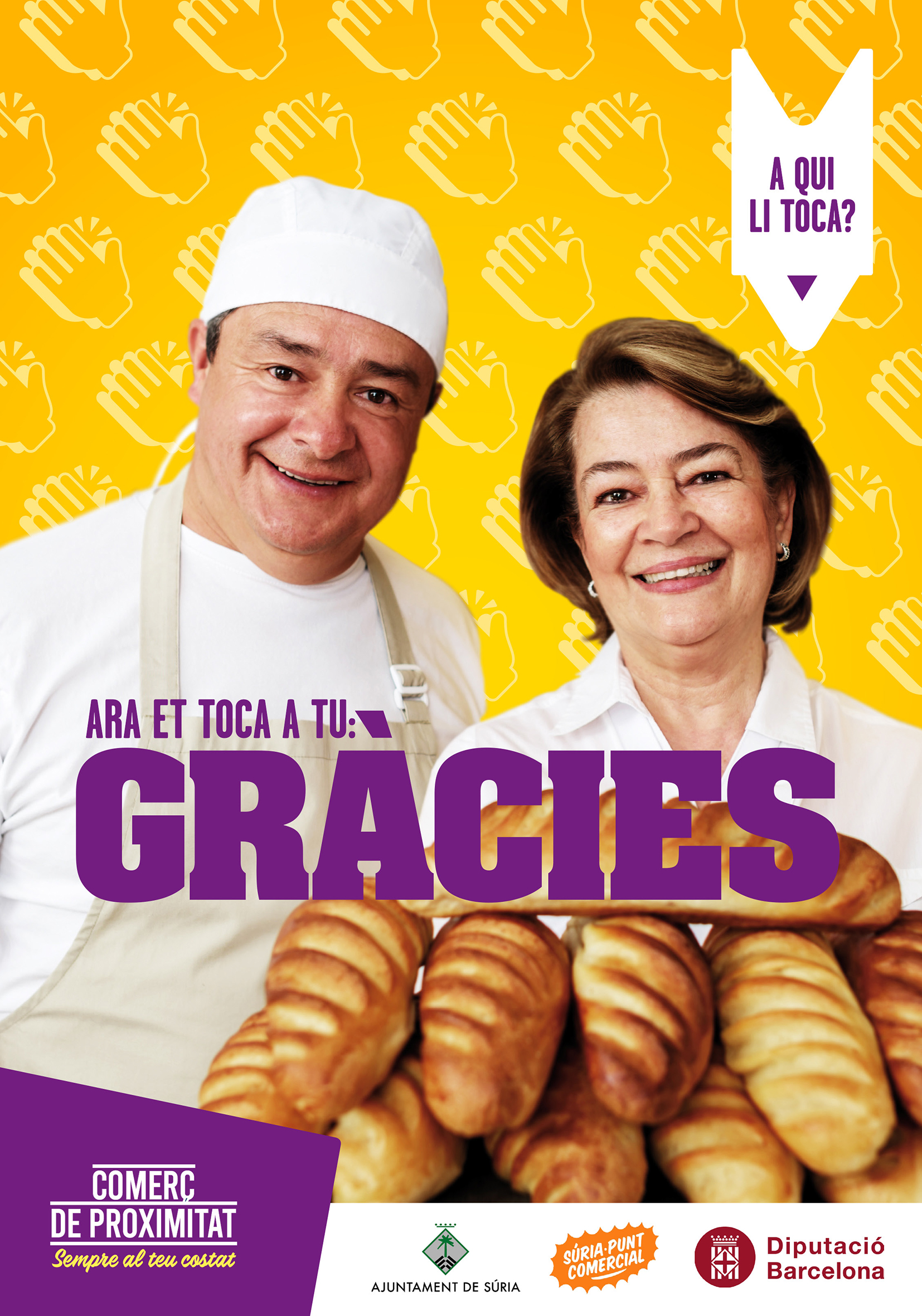 Cartell de la campanya de suport al comerç de proximitat.