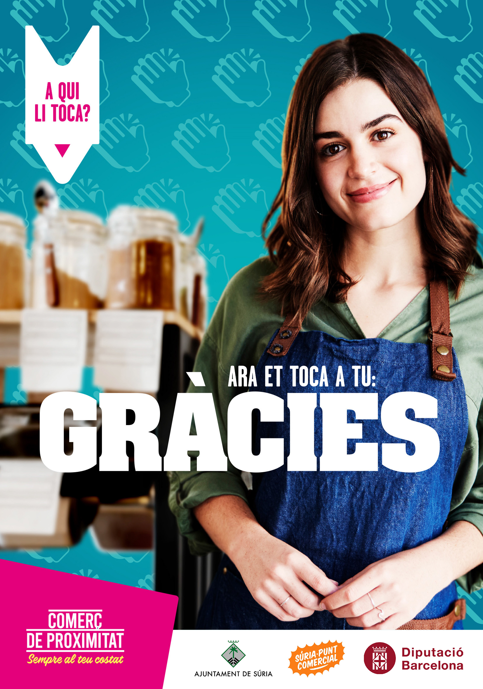 Cartell de la campanya de suport al comerç de proximitat.