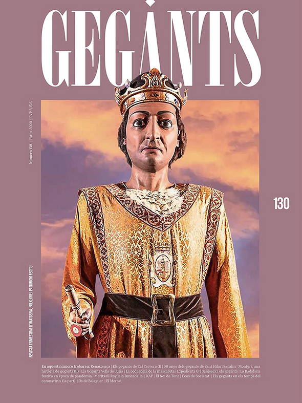 Portada del darrer número de la revista especialitzada 'Gegants'.
