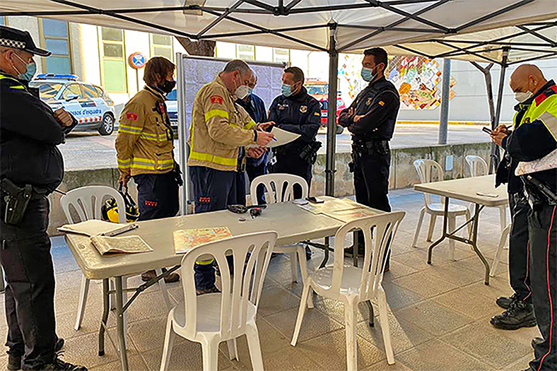 Centre de coordinació de recerca de la dona desapareguda, a tocar de la Casa de la Vila.