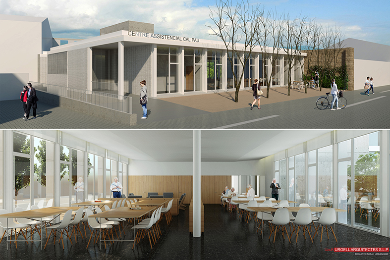 Imatges del projecte de SAIAR de Súria per a la gent gran, realitzat pel despatx d'arquitectura barceloní Urgell Arquitectes.