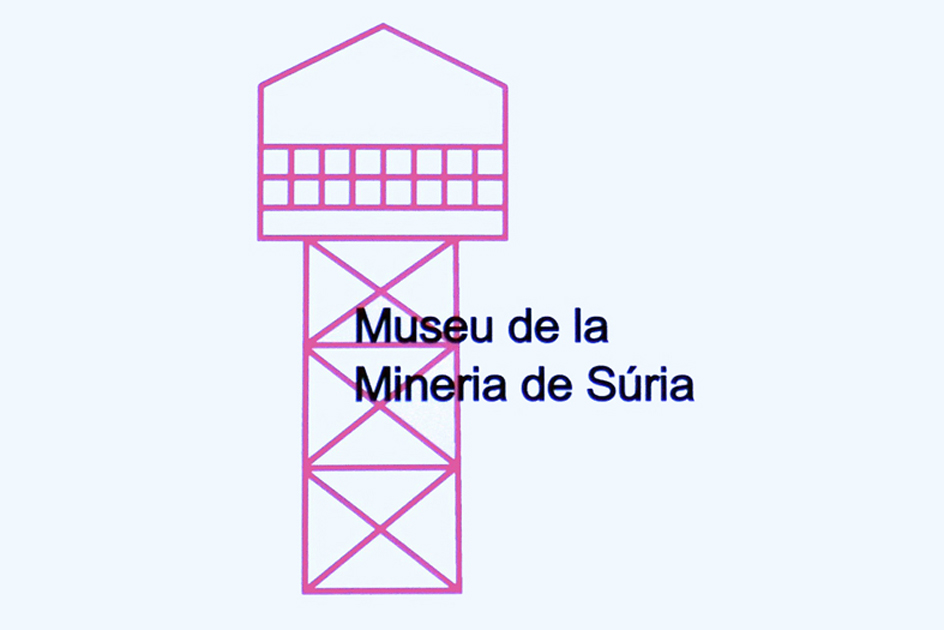 Logotip del projecte del Museu de la Mineria de Súria, presentat durant el pregó de la Festa de Santa Bàrbara al saló de sessions de la Casa de la Vila.
