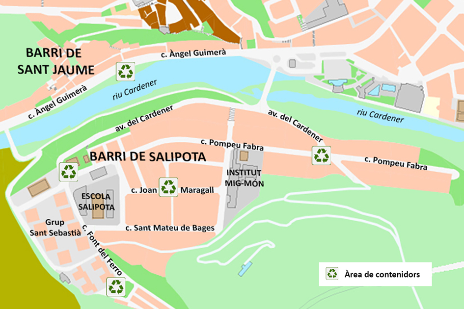 L'Ajuntament promou la construcció de cinc àrees tancades de contenidors, dins dels pressupostos participatius