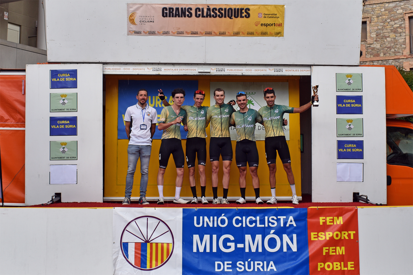 Arribada de la 7a Cursa Ciclista Vila de Súria, dins del calendari de  Grans Clàssiques de Catalunya-7è Trofeu Joan Casadevall.