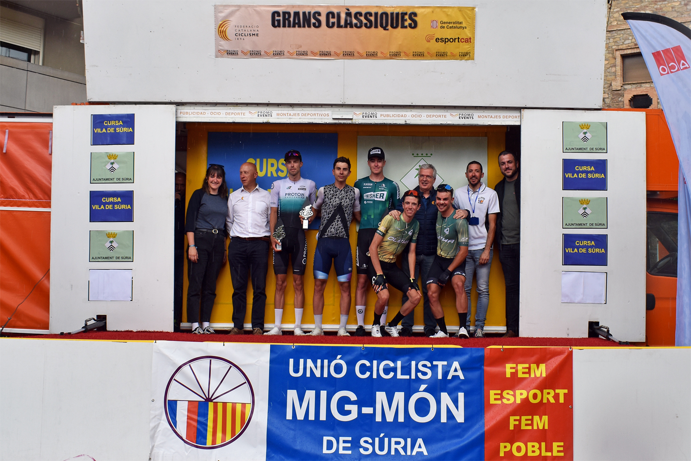 Arribada de la 7a Cursa Ciclista Vila de Súria, dins del calendari de  Grans Clàssiques de Catalunya-7è Trofeu Joan Casadevall.