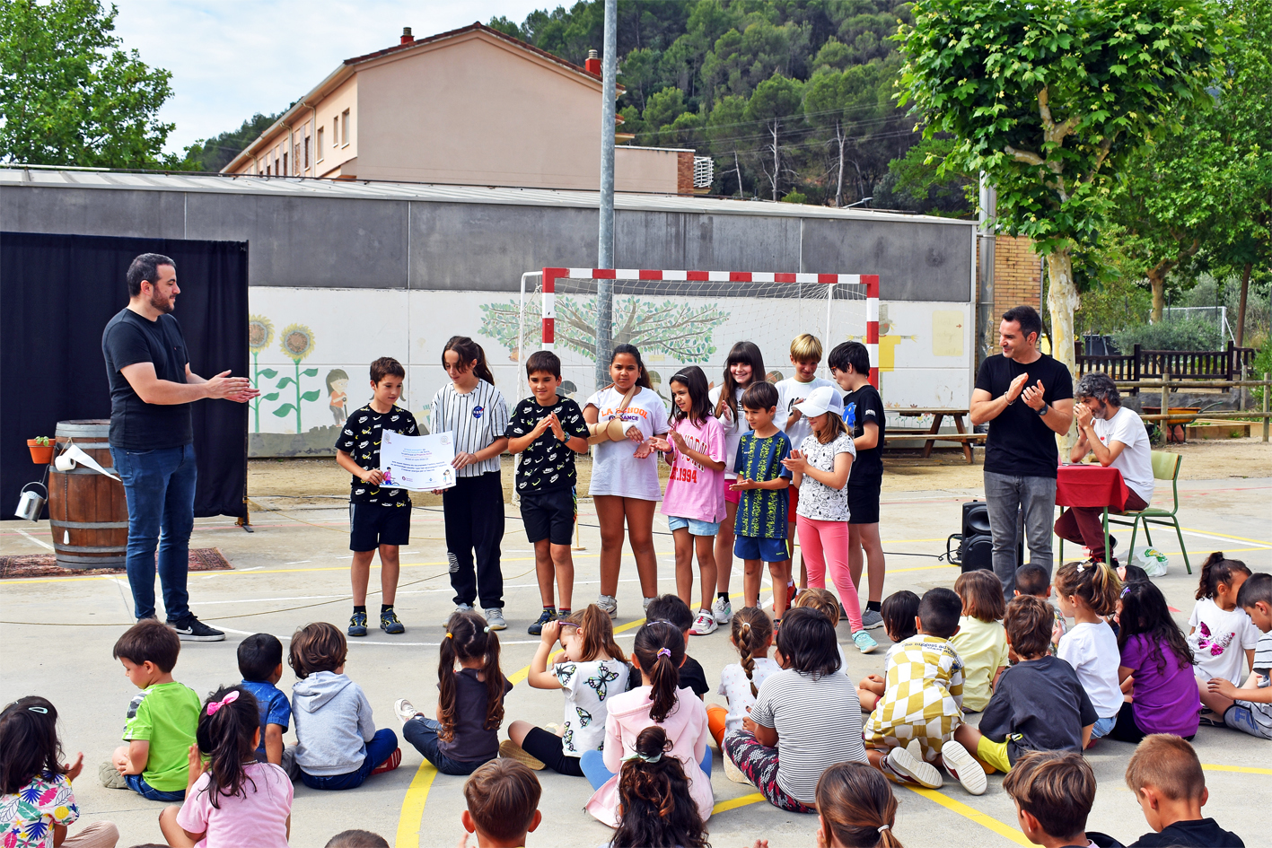 Les escoles Francesc Macià i Salipota fan la festa de cloenda del projecte d'estalvi energètic 50/50