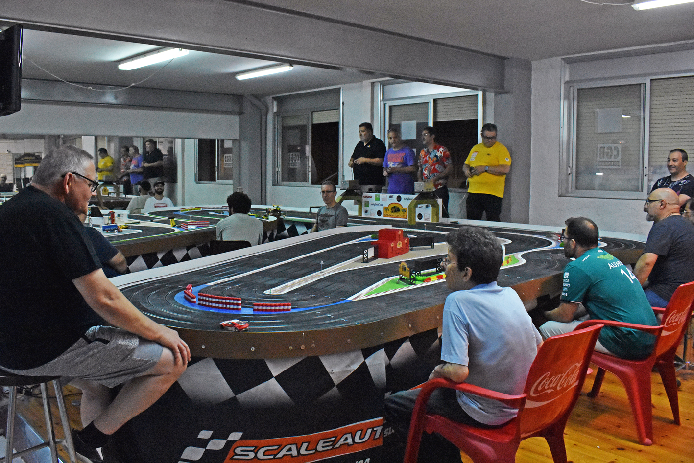 Campionat Scaleauto al local del Rodamón Slot, dins de la Festa Major de Súria 2023.