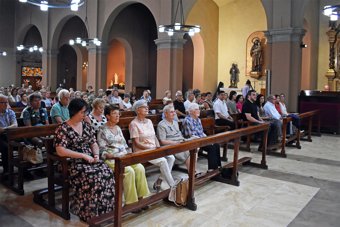 Missa solemne de Festa Major a l'Església Parroquial de Sant Cristòfol, dins de la Festa Major de Súria 2023.