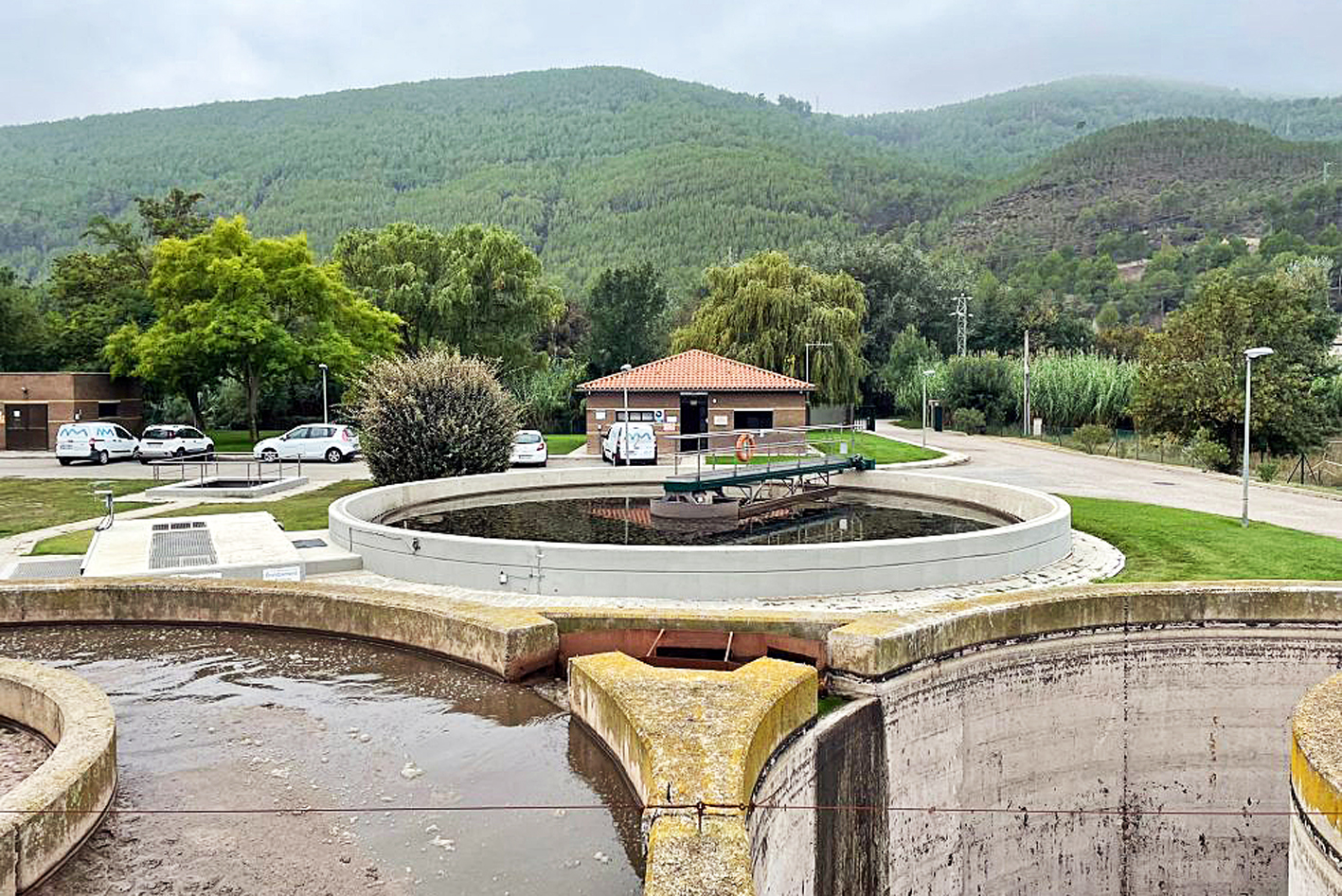 Imatge de l'estació depuradora d'aigües residuals de Súria (foto: Aigües de Manresa).