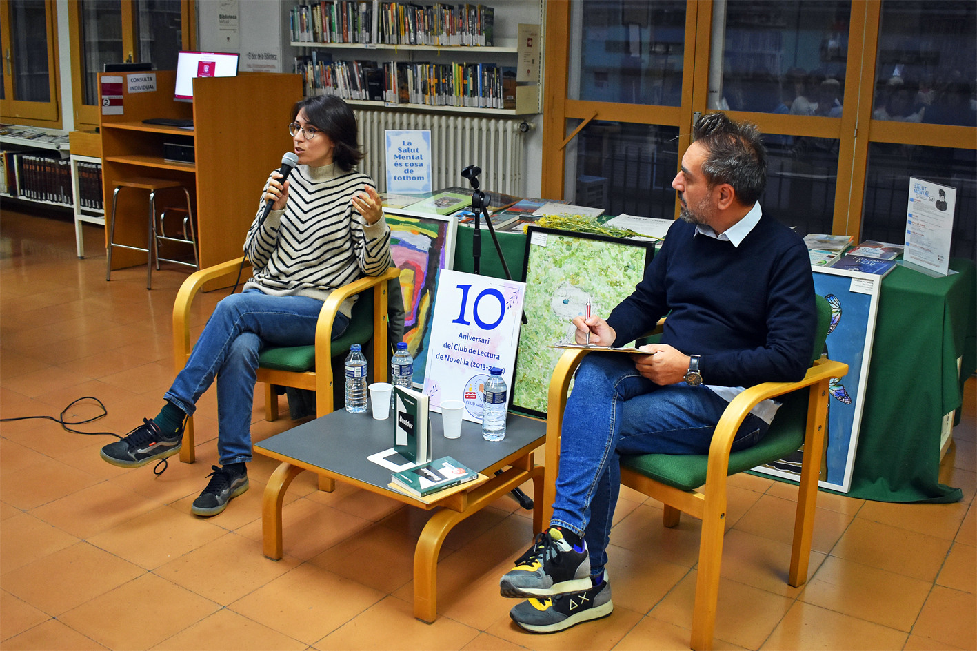 L'escriptora Eva Baltasar protagonitza la tertúlia del desè aniversari del Club de Lectura de la Biblioteca Pública