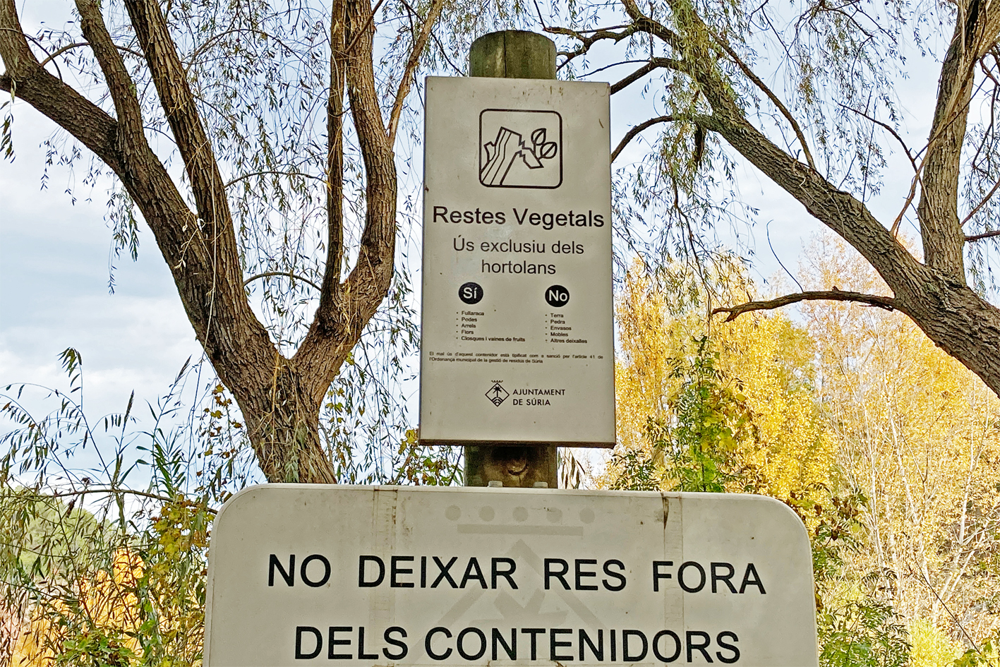 L'Ajuntament instal·la quatre contenidors a les zones d'horta per a la recollida exclusiva de restes vegetals
