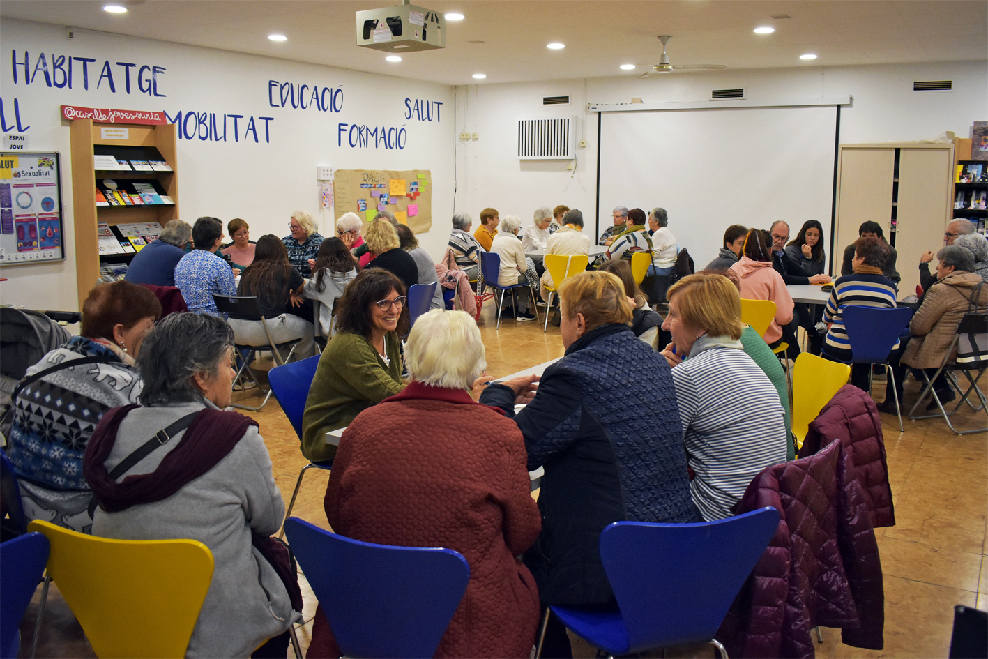 Imatge de la sessió participativa del Pla Local de Salut, celebrada al Casal de Joves.