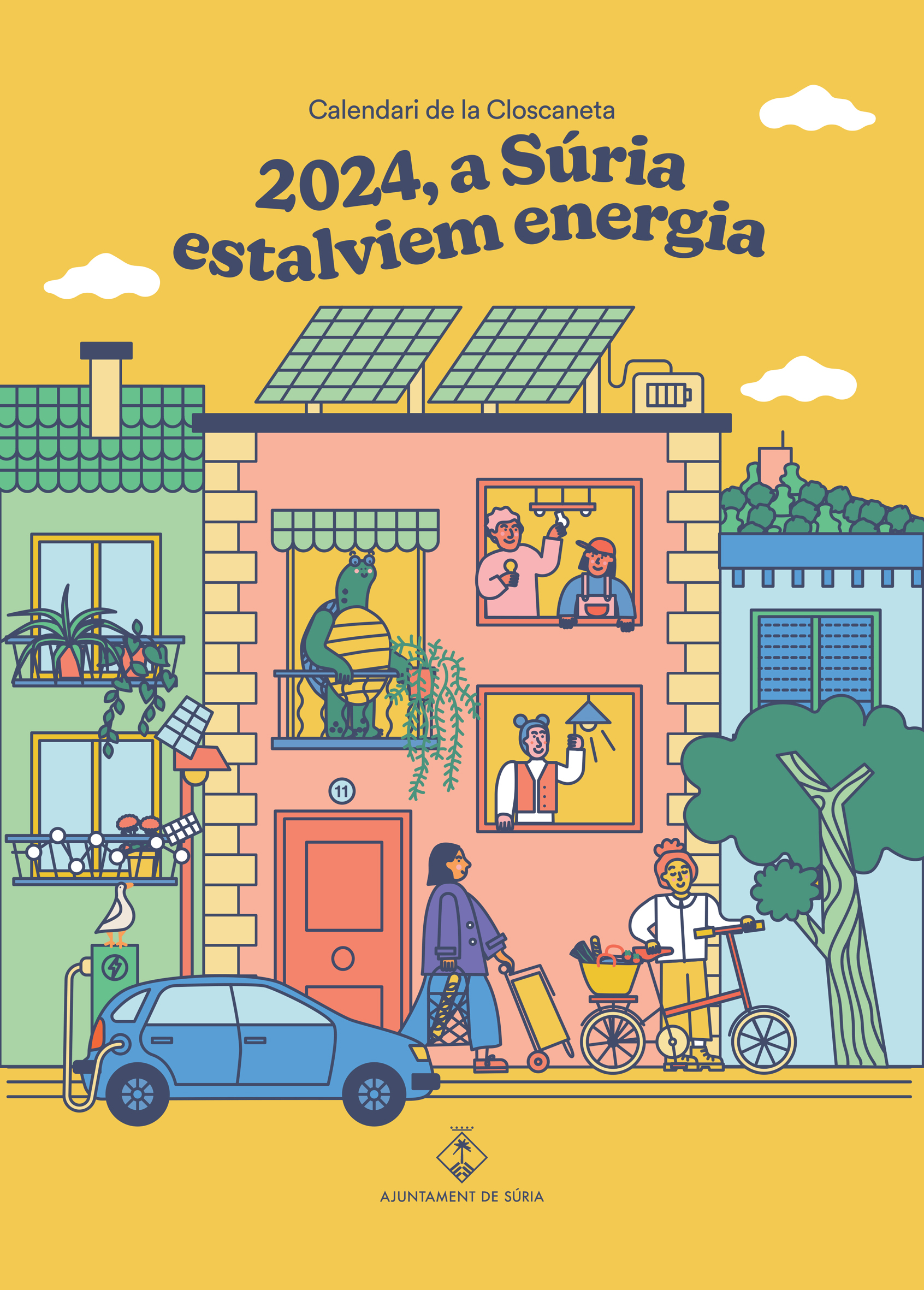 Portada del calendari de la Closcaneta per a l'any 2024.