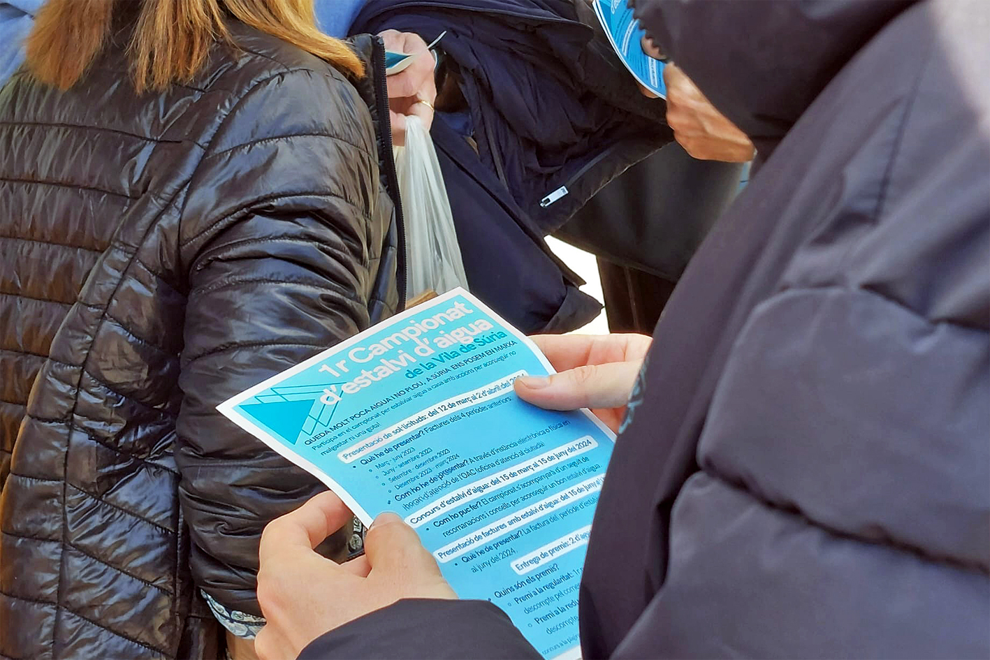 El centre urbà acull una acció promocional del campionat d'estalvi d'aigua de Súria 