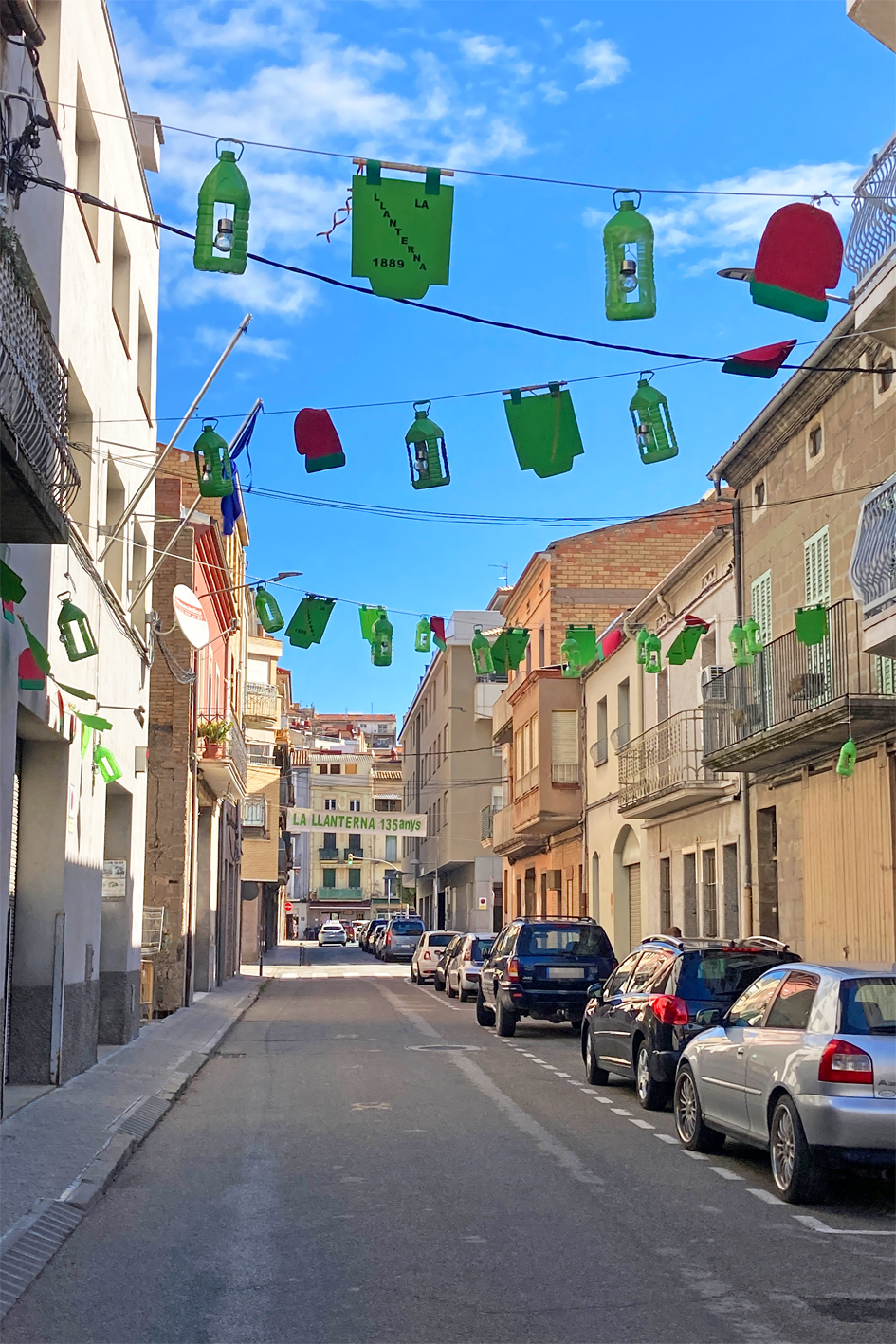 Carrer de la colla caramellaire de La Llanterna, al carrer DomÃ¨nec Quinquer.