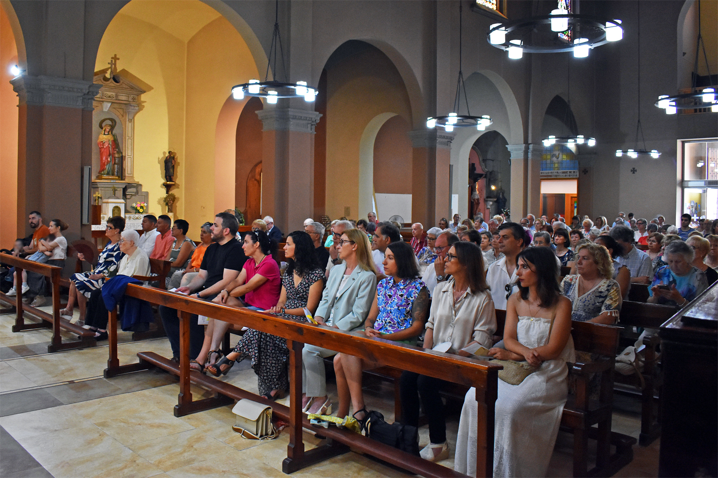 Missa solemne a lâ€™EsglÃ©sia Parroquial de Sant CristÃ²fol, dins de la Festa Major de SÃºria 2024. 