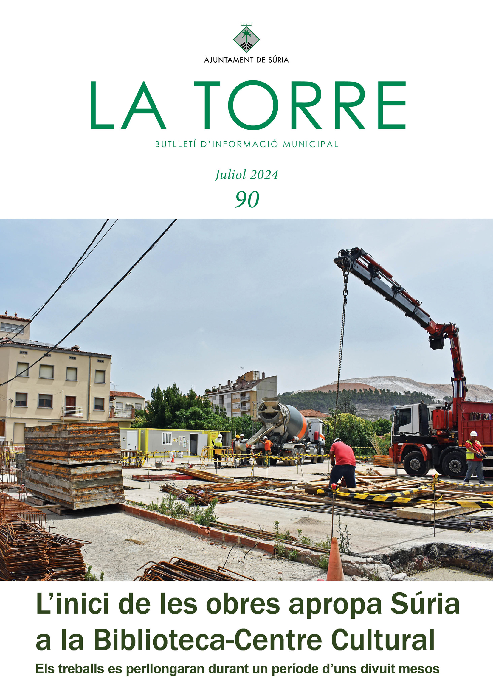 Portada del darrer número del butlletí municipal La Torre.