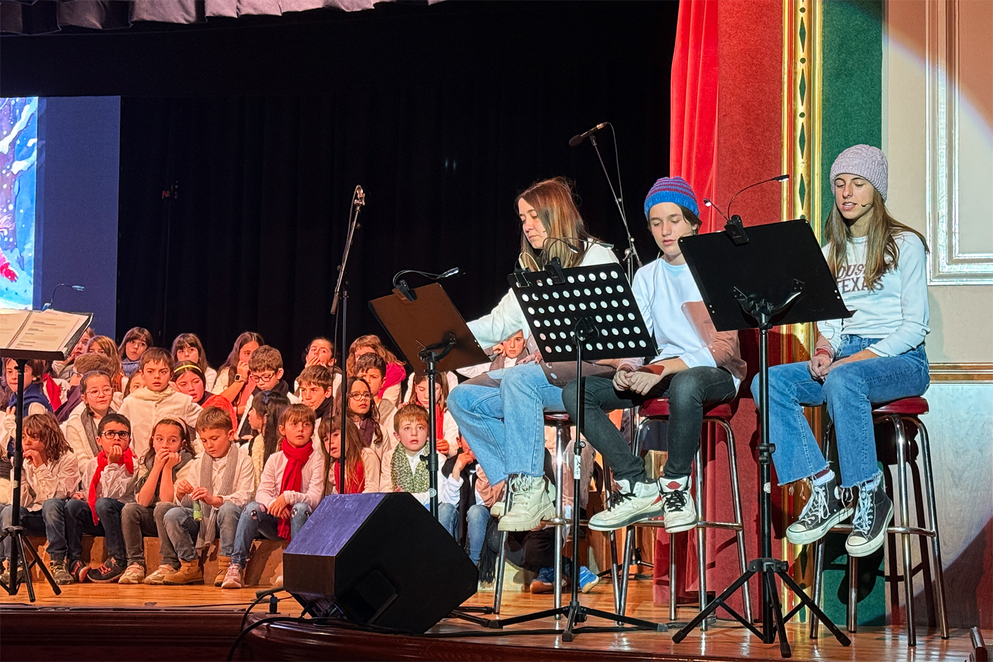 Curs 2024-25 - Concert de Nadal de l'Escola Municipal de MÃºsica a la ResidÃ¨ncia Bell RepÃ²s, a partir d'un conte d'Eva Ferrer Paniagua.