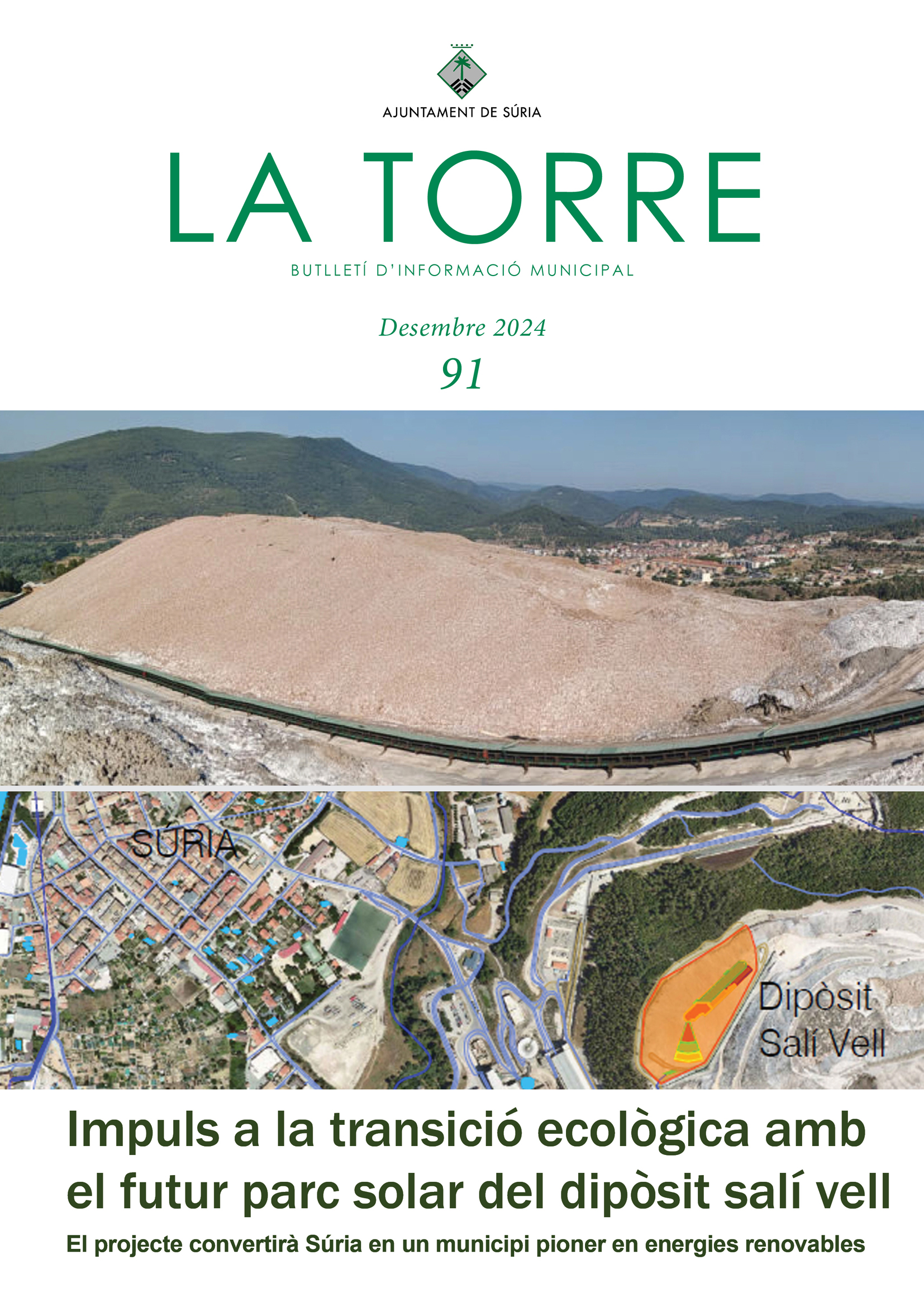 Portada del darrer número del butlletí municipal La Torre - Desembre de 2024.