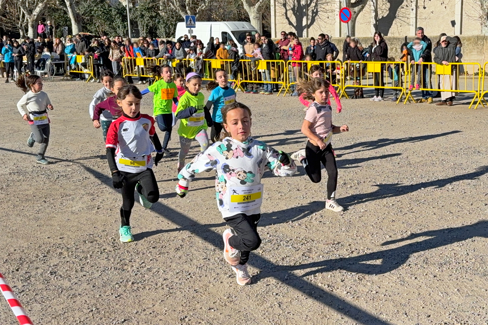 Cursa del Cros Escolar de Súria, celebrat al circuit del Rieral del Tordell.