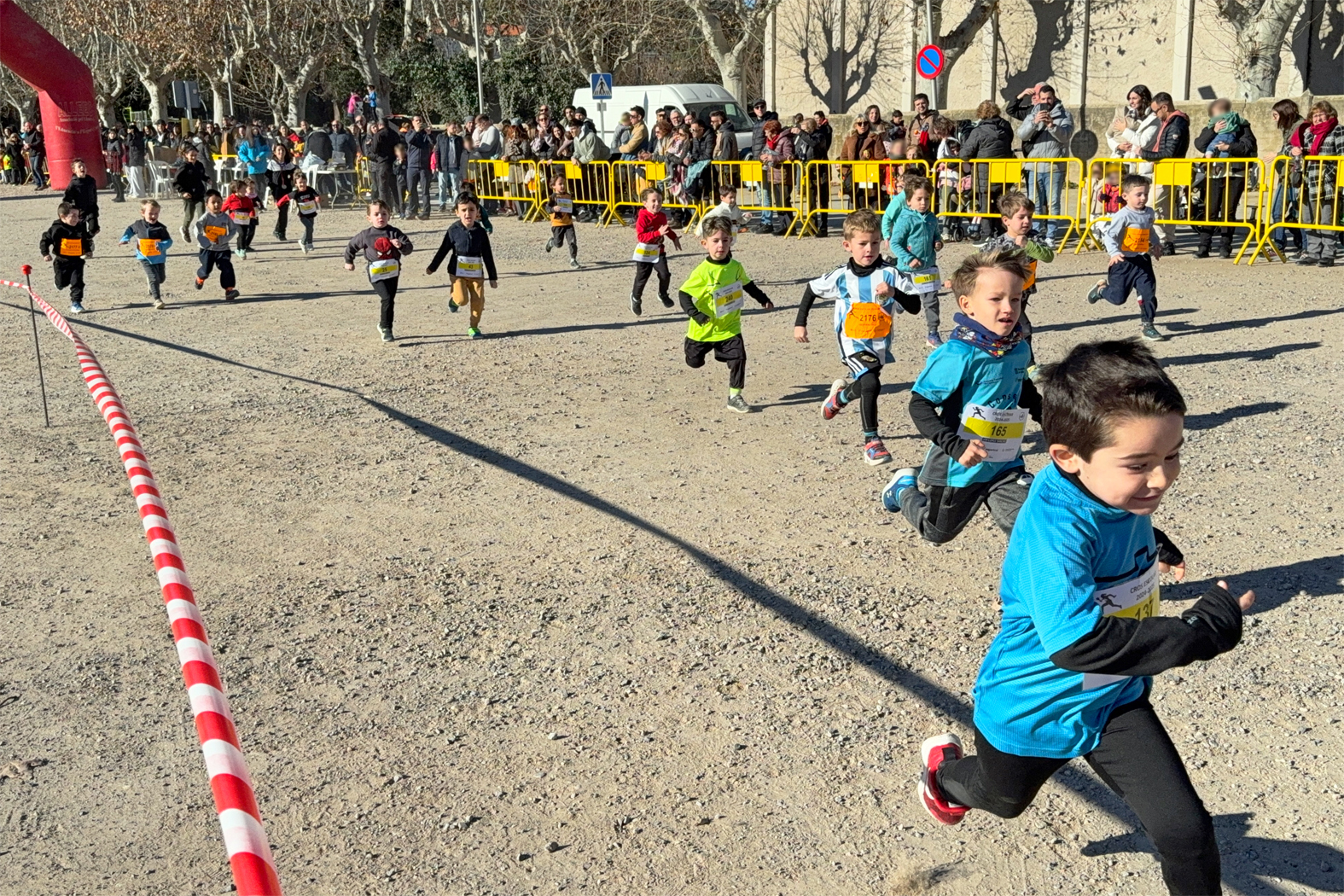 Cursa del Cros Escolar de Súria, celebrat al circuit del Rieral del Tordell.