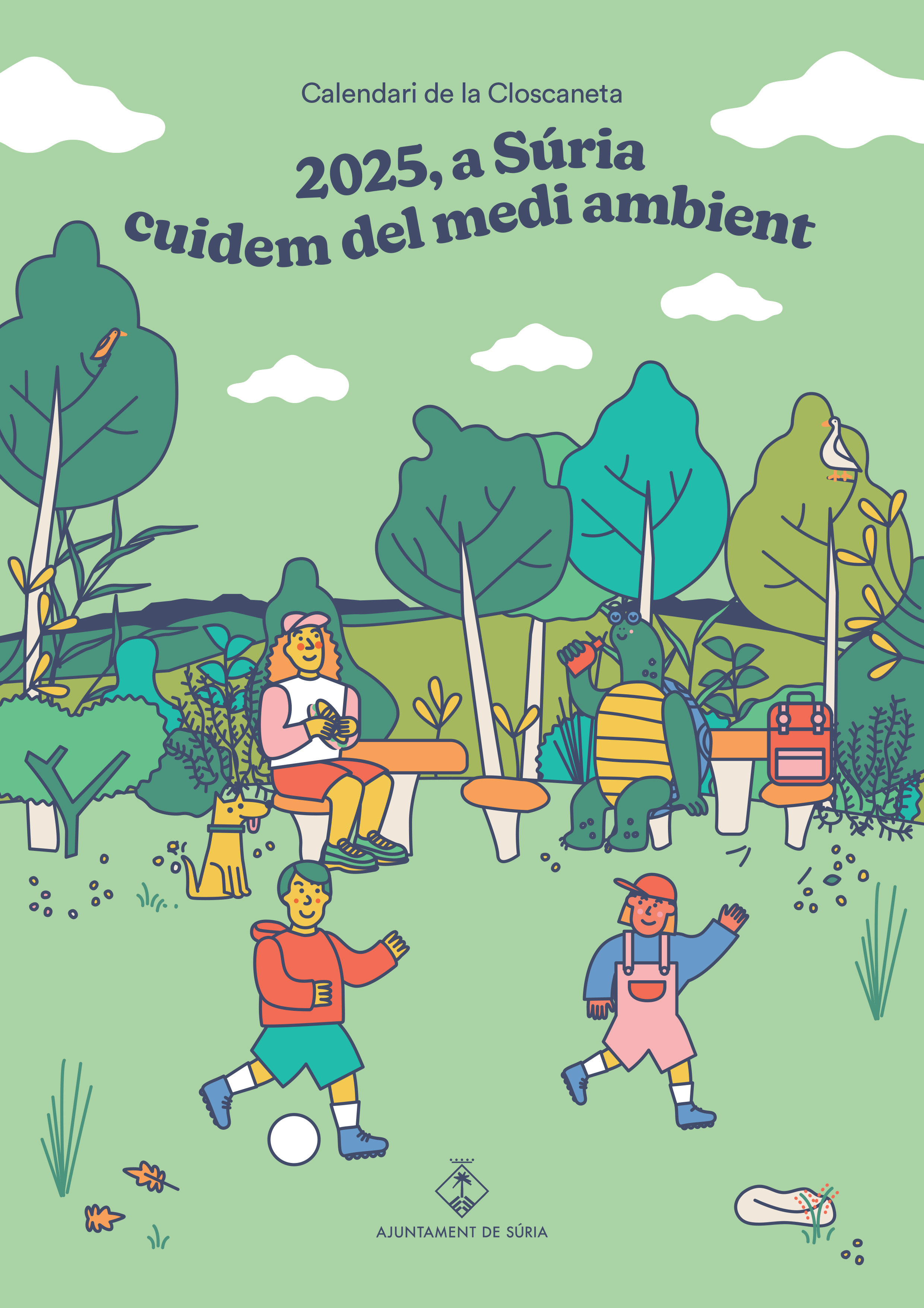 Portada del calendari de la Closcaneta per a l'any 2025.