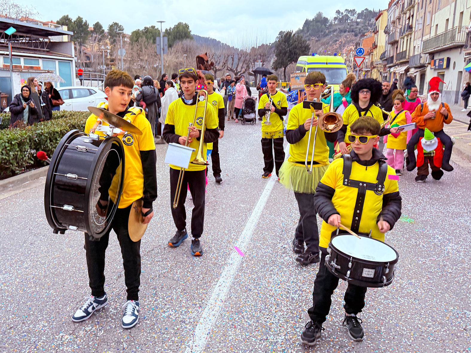 Xaranga de la rua del Carnestoltes de SÃºria 2025.
