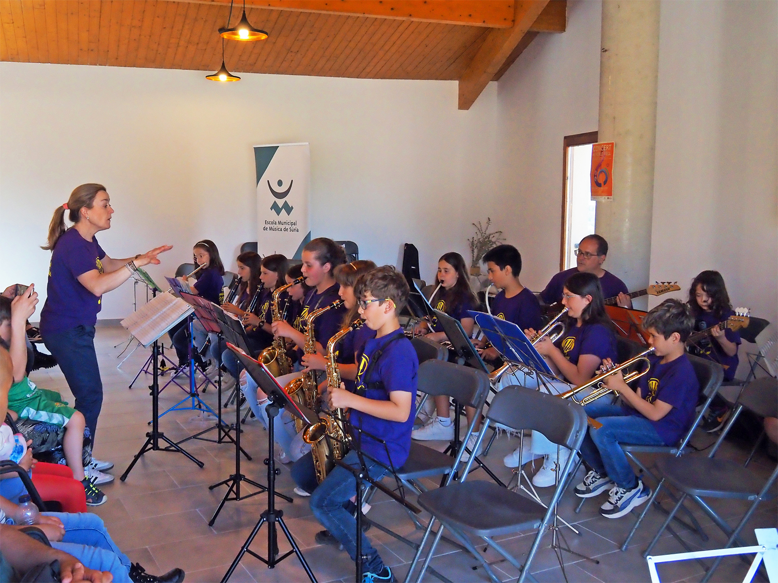 Curs 2024-25 - Concert de les Escoles Municipals de MÃºsica de SÃºria i d'Abrera a la Sala del Portal del Casinet del Poble Vell.