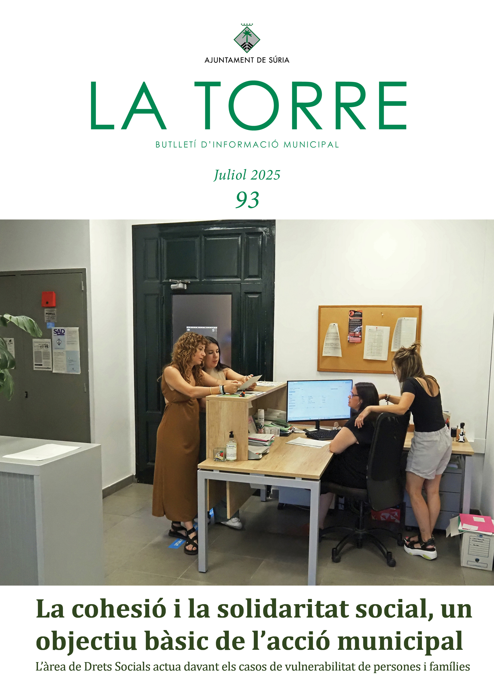 Portada del darrer número del butlletí municipal La Torre.