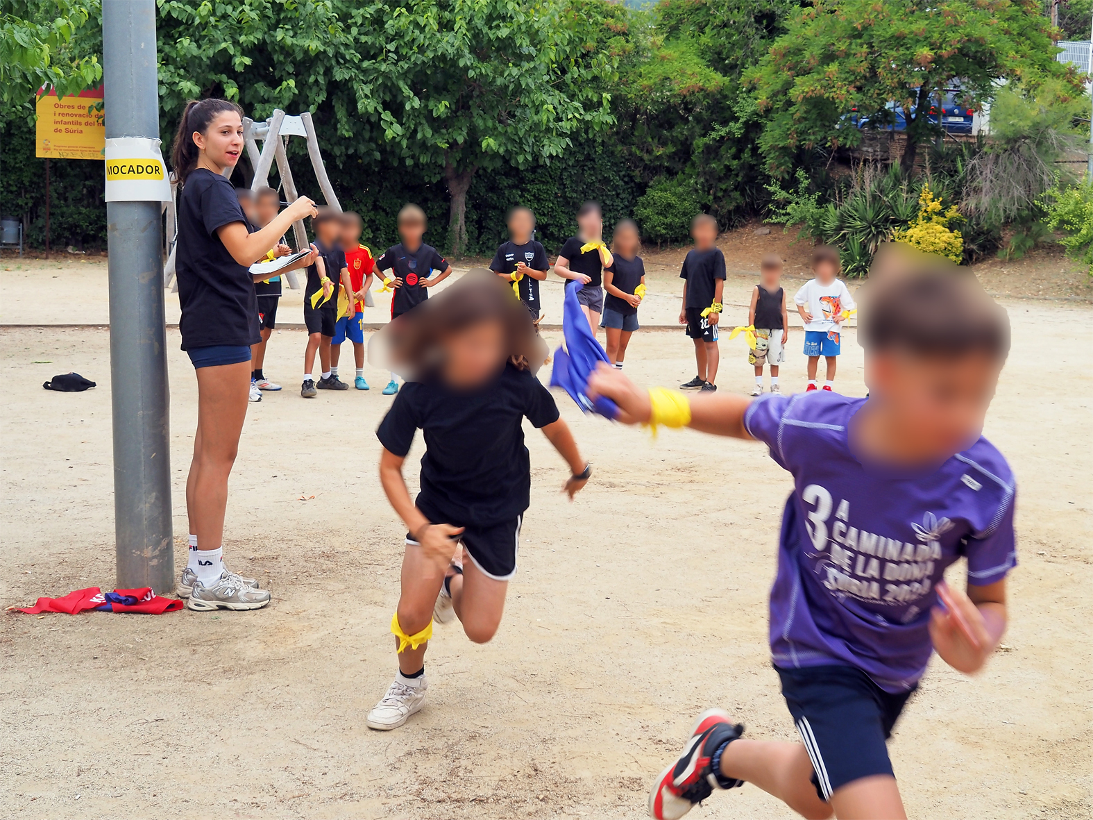 Imatge dels Kampionats Esportius Infantils (KEI) al Parc Municipal Macary i Viader, dins de la Festa Major de Súria 2025.