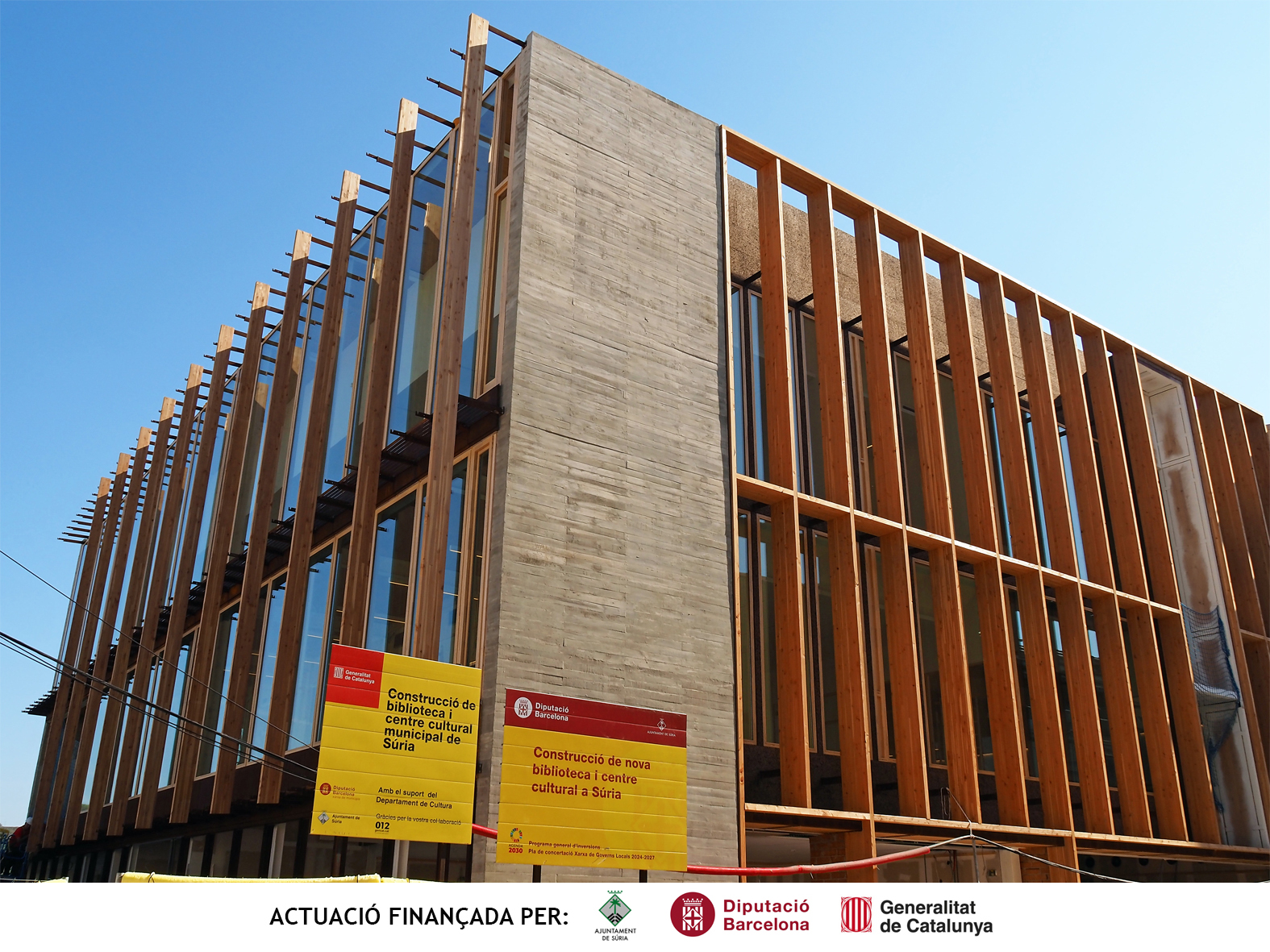 La Corporació Municipal visita l'edifici de la nova Biblioteca-Centre Cultural, en fase molt avançada de construcció