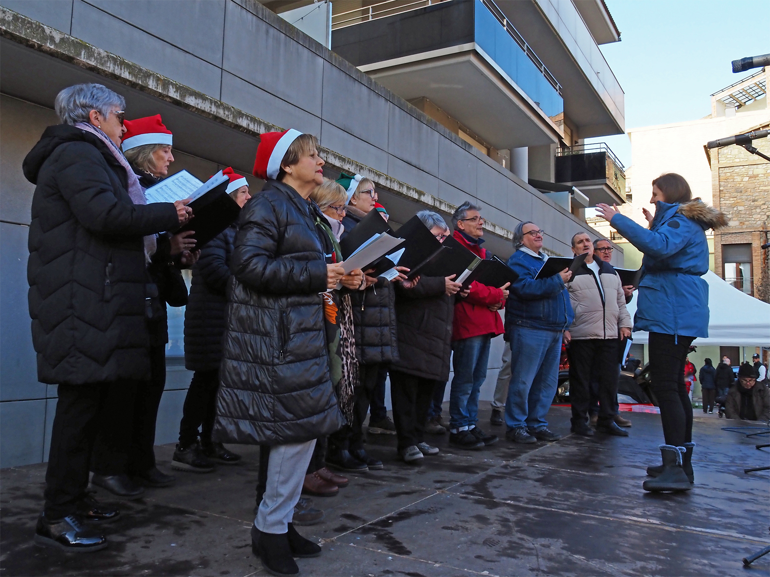 Cantada de nadales de la Societat Coral La Llanterna, dins de la Fira de Nadal i Entitats de S&uacute;ria.
