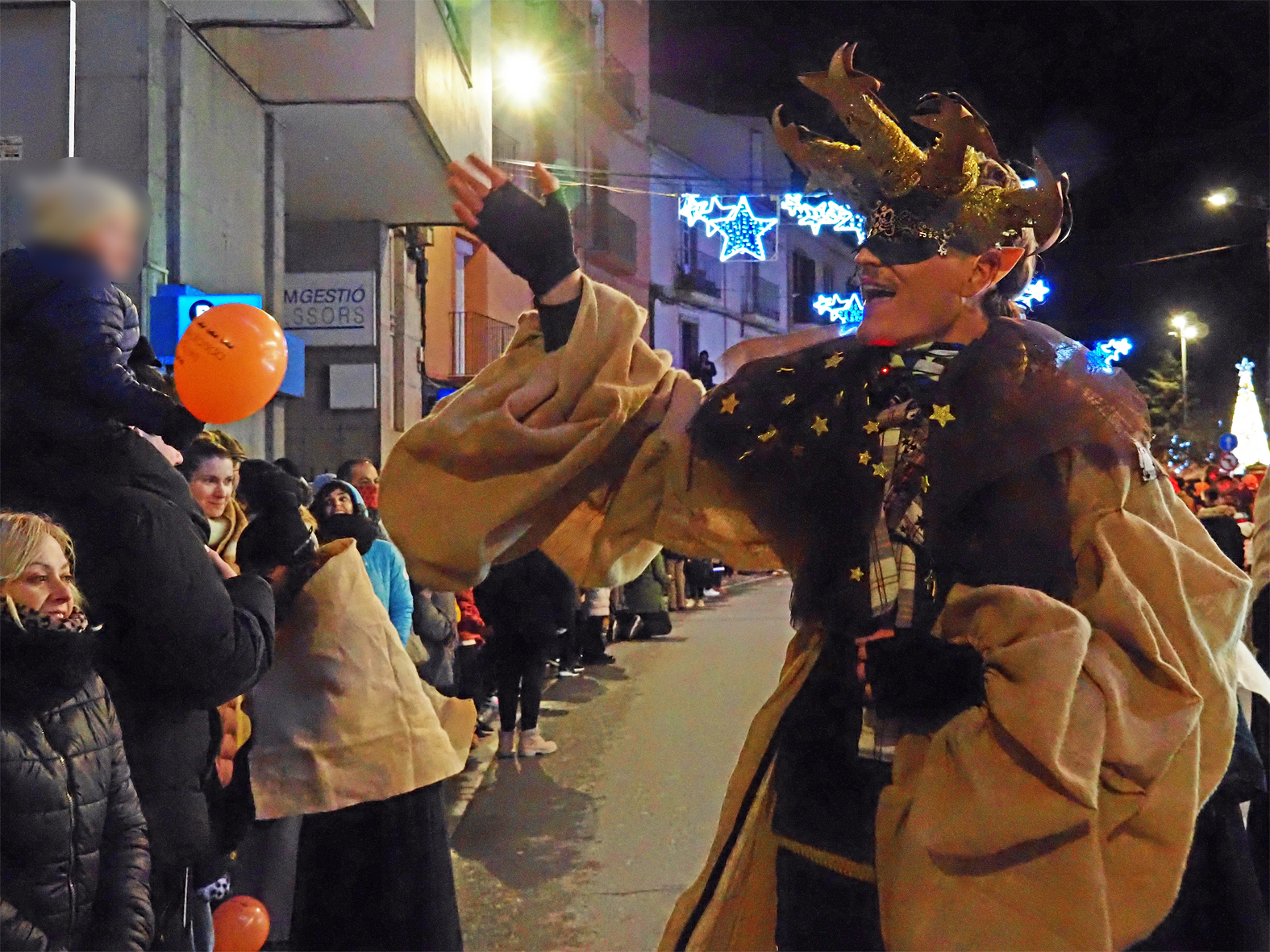 El Carboneta, durant la Cavalcada de Reis a S&uacute;ria.