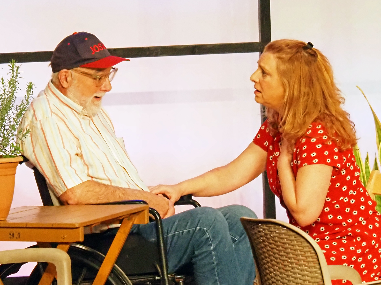 Escena de lâ€™obra teatral 'Vilafranca. Un dinar de Festa Major', dins de la Festa de Sant SebastiÃ .
