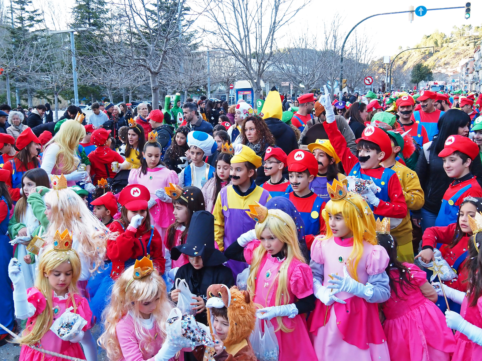 Participants en la rua del Carnestoltes de SÃºria.