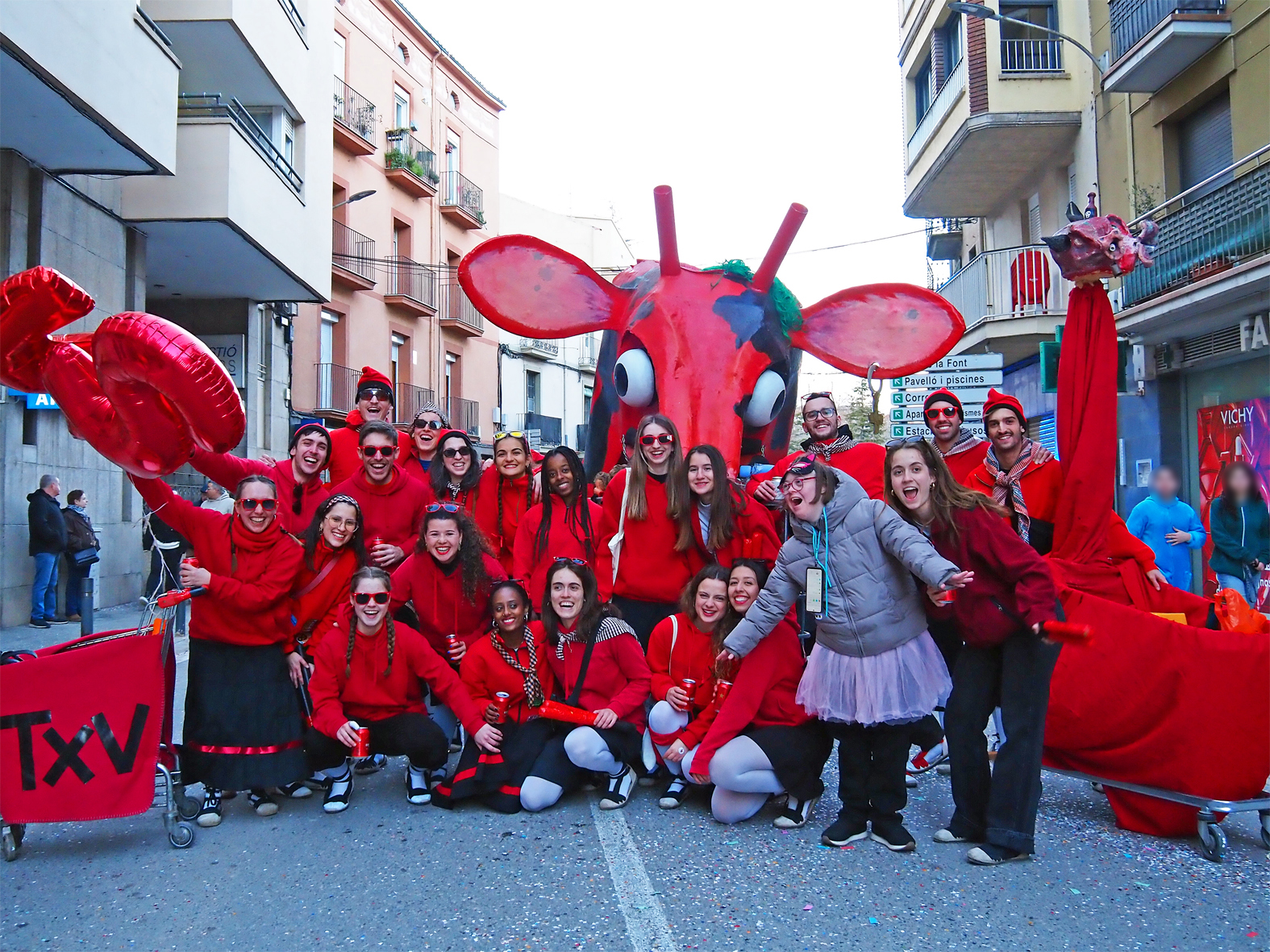 Participants en la rua del Carnestoltes de SÃºria.