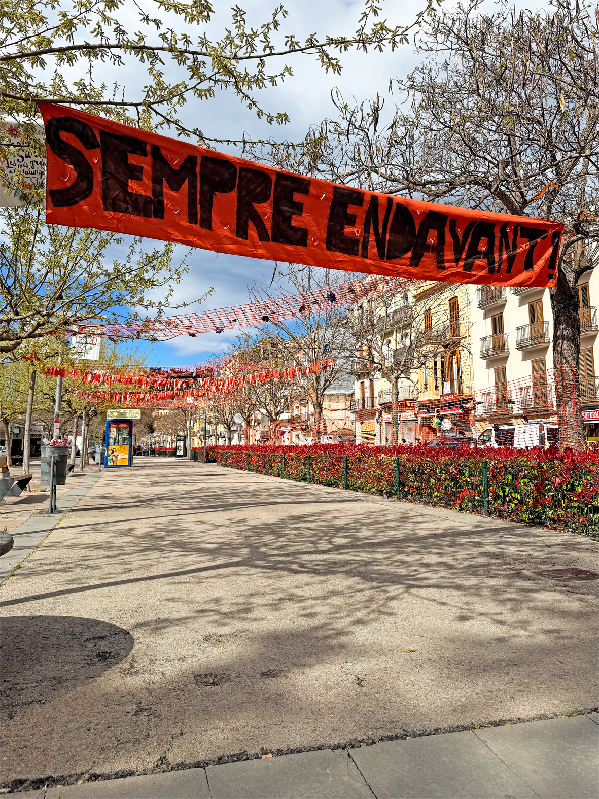 Carrer de la colla caramellaire del Tro Gros, a la plaÃ§a de Sant Joan.