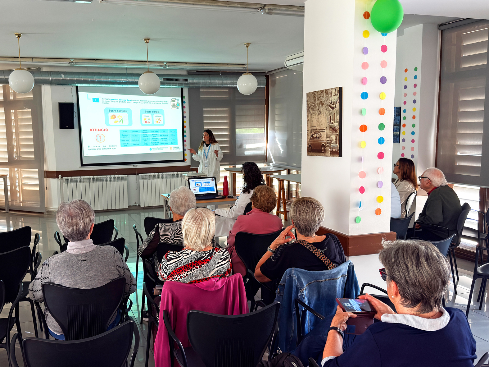Dijous 30 d'abril de 2026 - Taller d'etiquetatge nutricional, dins de la 5a Escola de Salut de SÃºria.