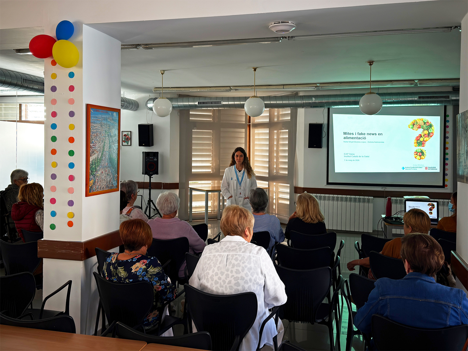 Dijous 7 de maig de 2026 - Xerrada sobre mites i notÃ­cies falses en l'alimentaciÃ³, dins de la 5a Escola de Salut de SÃºria.